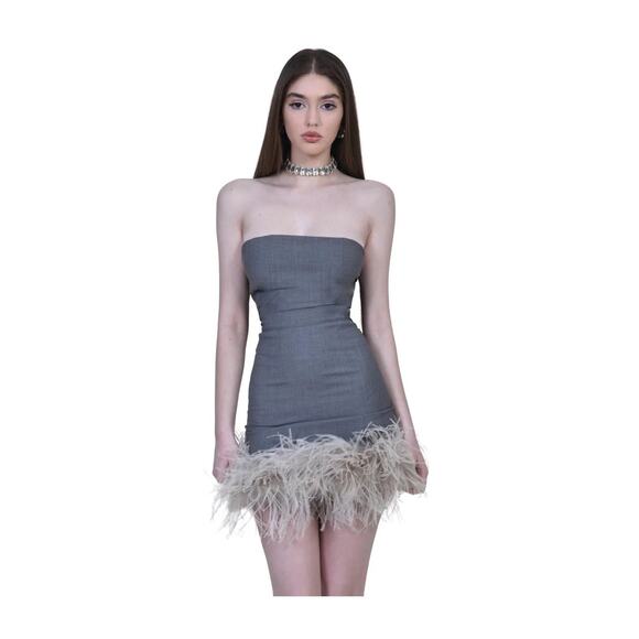 The Archivia Dresses & Skirts - The Archivia skirt Era in Grey Cotton Feathers Mini IT 38 US 4